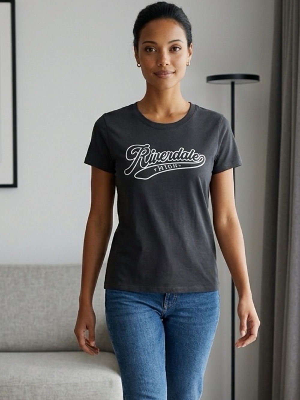 NWOT Archie Comics Black Short Sleeve Graphic Tee Shirt - Riverdale High- Size M